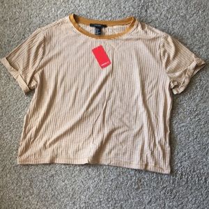 F21 BRAND NEW CROPPED STRIPED TOP!